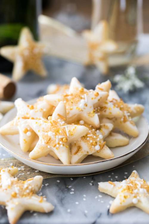 Champagne Star Cookies