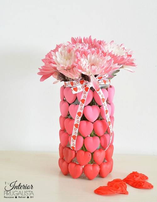 Ombre Valentine's Vase