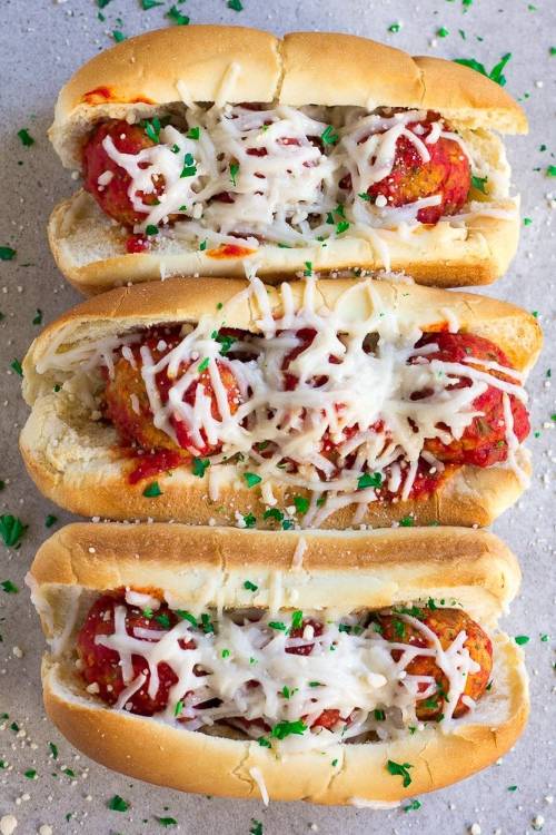 Oven Baked Vegan Meatball Subs