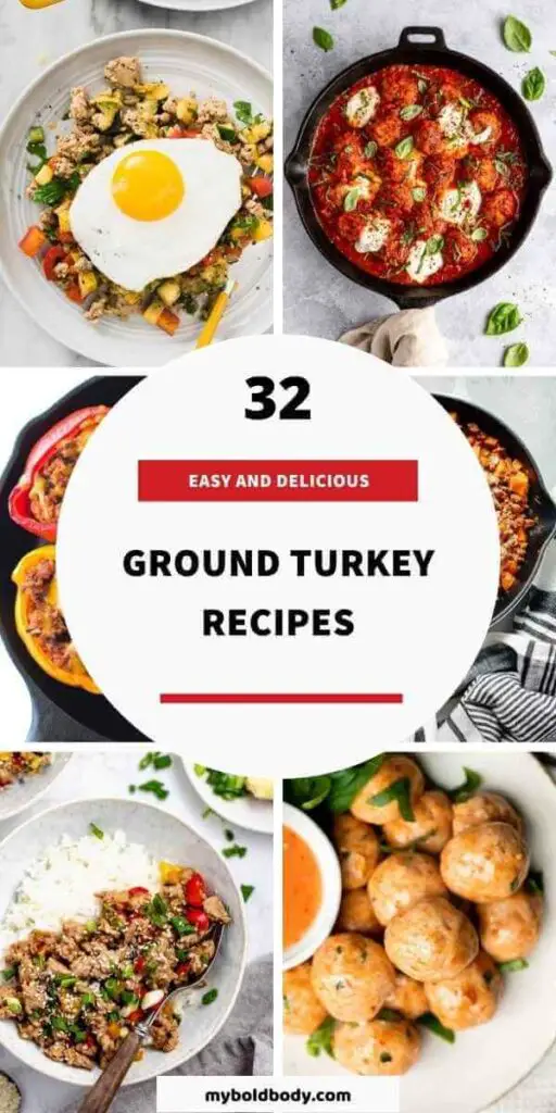 32 Easy And Delicious Ground Turkey Recipes pins 