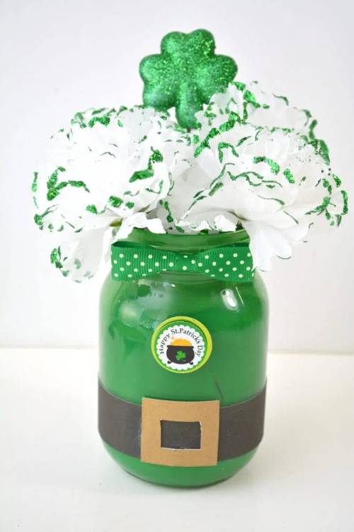 Leprechaun Mason Jar St. Patrick’s Day Decoration