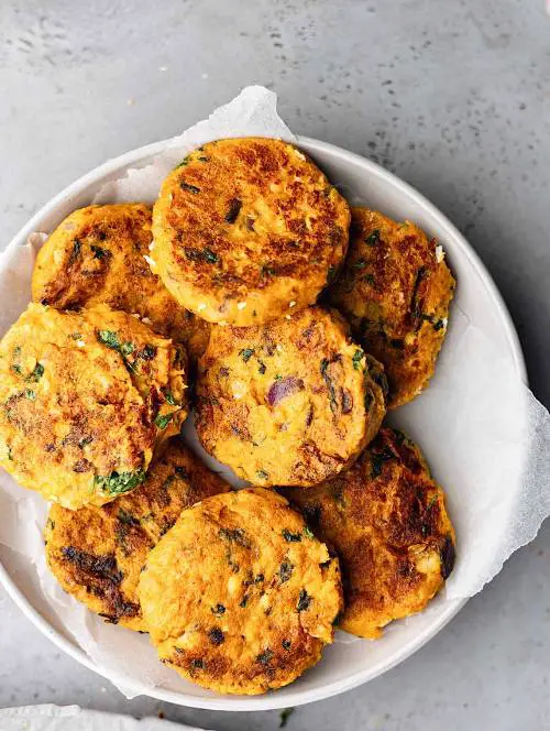 Curried Sweet Potato and Chickpea Patties