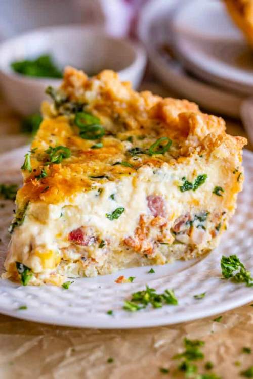Quiche with Bacon and Spinach