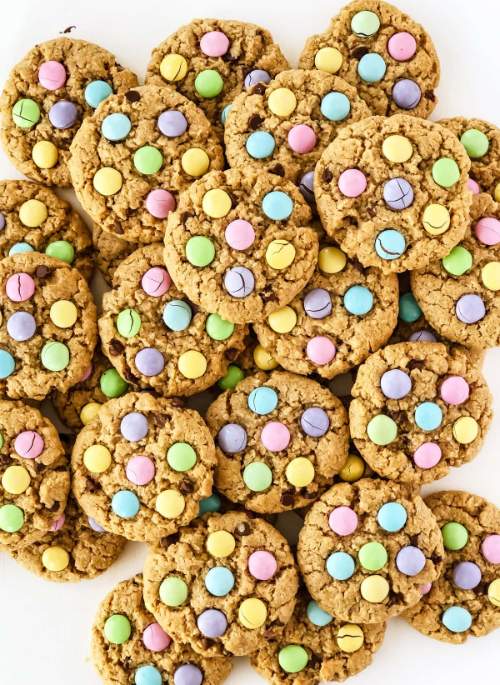 Peanut Butter Oatmeal Easter Cookies