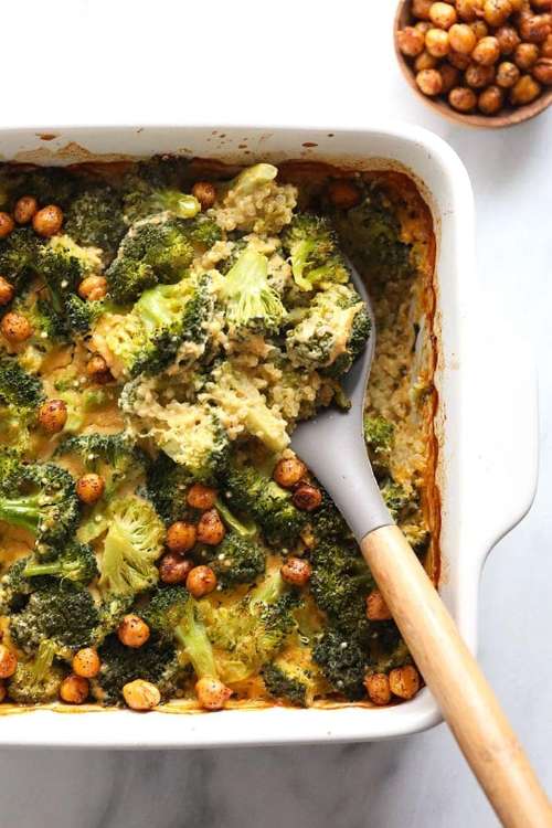 Vegan Broccoli and Cheese Casserole
