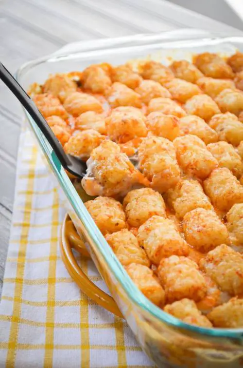 Easy Tater Tot And Ground Beef Casserole