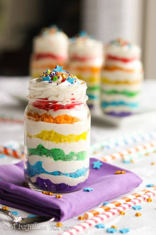 Rainbow Mini Trifles