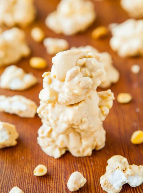 White Chocolate Peanut Butter Cookie Clusters