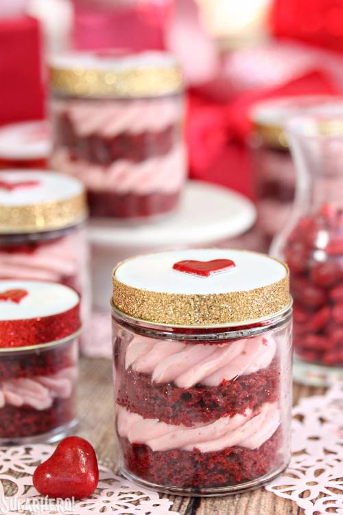 Red Velvet Cake In A Jar