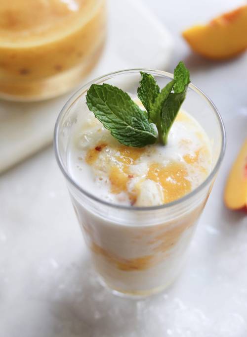 Peaches and Cream Mocktail