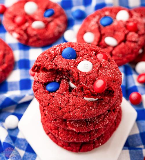 Red Velvet 4th Of July Cookies
