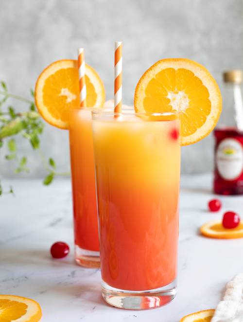 Tequila Sunrise Orange Mocktail