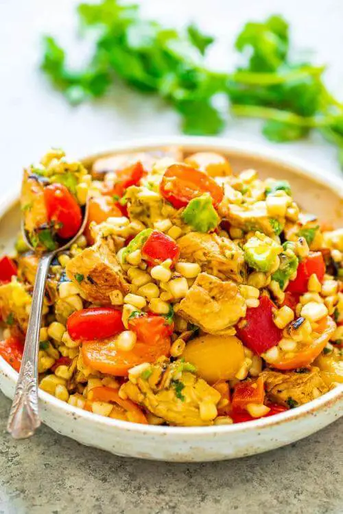 Grilled Chicken and Corn Salad