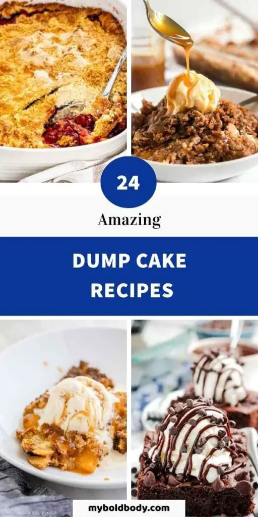 24 Scrumptious Dump Cake Recipes pins 2