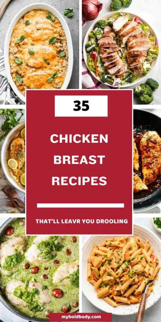 35 Incredible Chicken Breast Recipes pins 