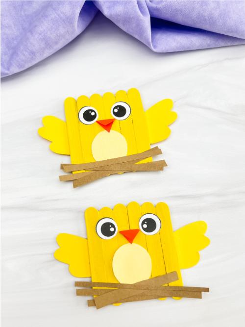 Chick Popsicle Stick Craft