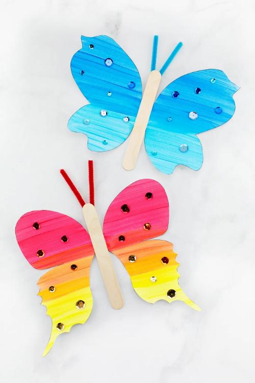 Fluttering Paper Butterfly Craft