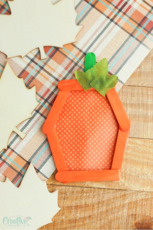 Fall Pumpkin Craft With Popsicle Sticks