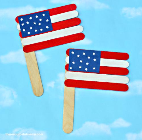 Patriotic Craft Stick American Flag Craft