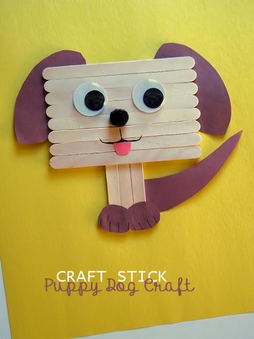 Craft Stick Puppy Dog Craft