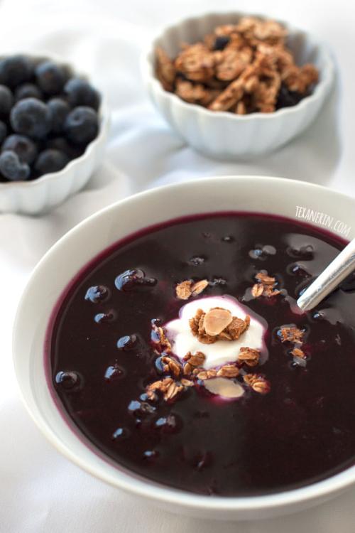 Healthier Swedish Blueberry Soup