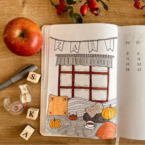 Cozy Indoors Fall Bullet Journal