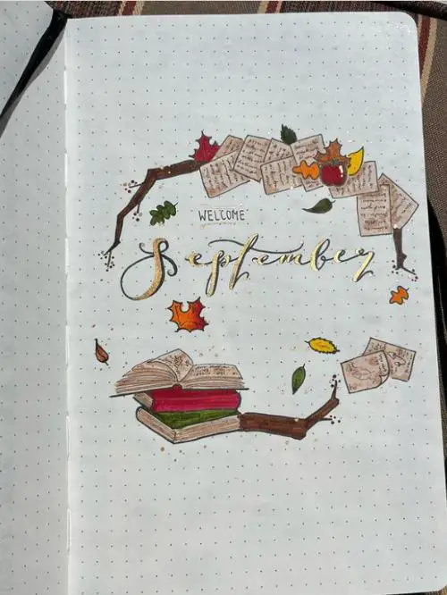September Leaves And Books