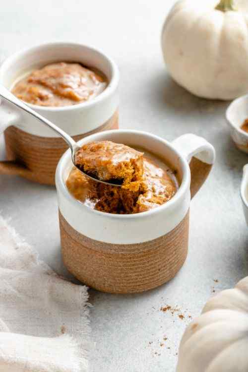 Vegan Pumpkin Mug Cake
