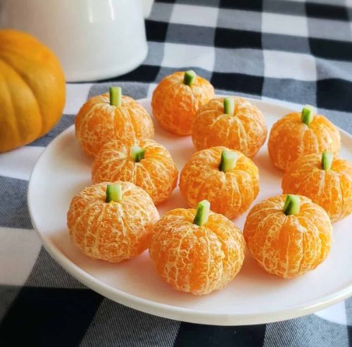 Mandarin Orange "Pumpkin" Treats