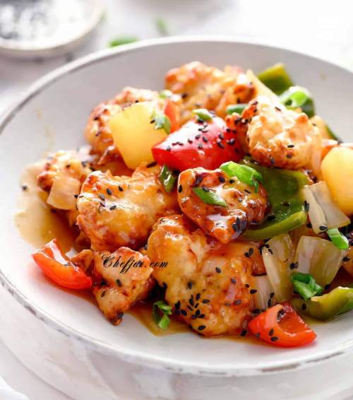 Air Fryer Sweet and Sour Chicken