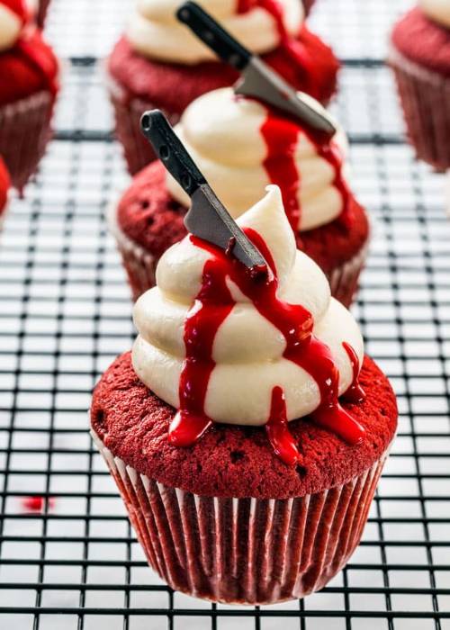 Halloween Red Velvet Cupcakes