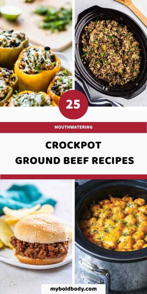 25 Incredible Crockpot Ground Beef Recipes pins