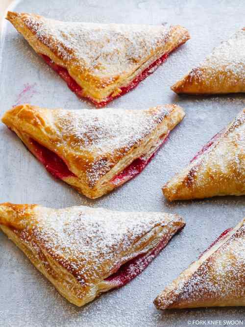 Cranberry Pear Puff Pastry Turnovers