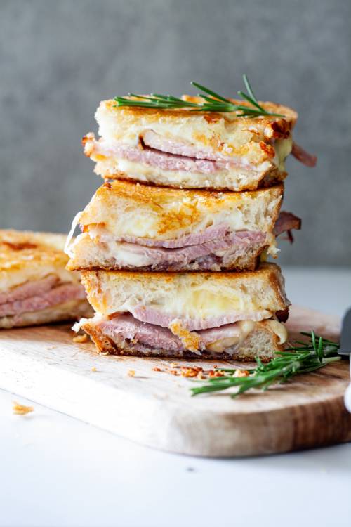 Leftover Grilled Ham and Cheese Sandwich