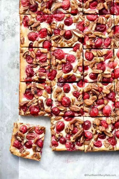 Nutty Oatmeal Cranberry Bars
