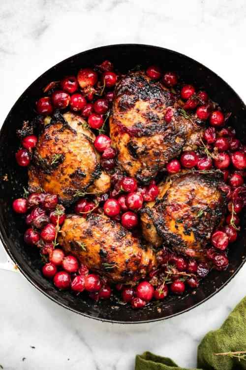 Balsamic Roasted Cranberry Chicken