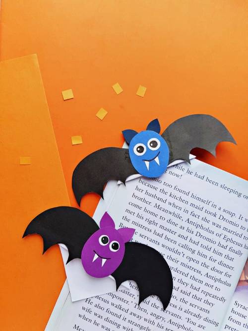 Adorable Bat Corner Bookmarks