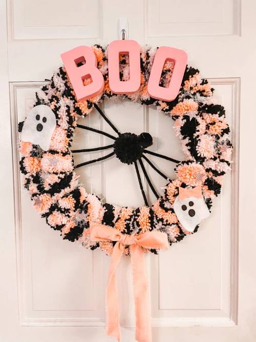 BOO Halloween Wreath DIY