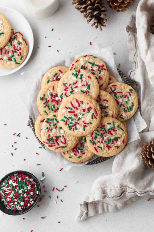 Gluten-Free Christmas Cookies With Sprinkles