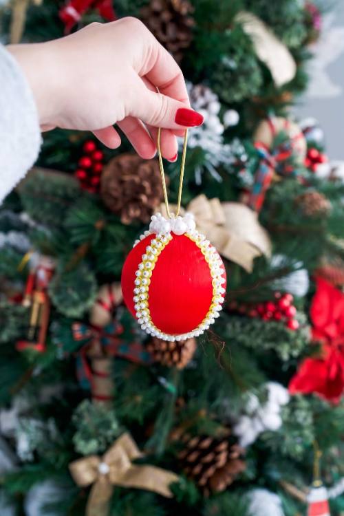 Push Pin Beaded Ornaments