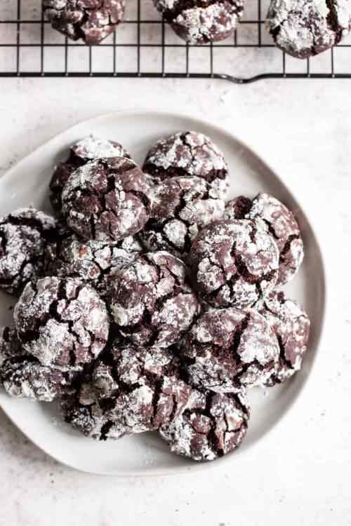 Paleo Chocolate Crinkle Cookies with Chocolate Chips