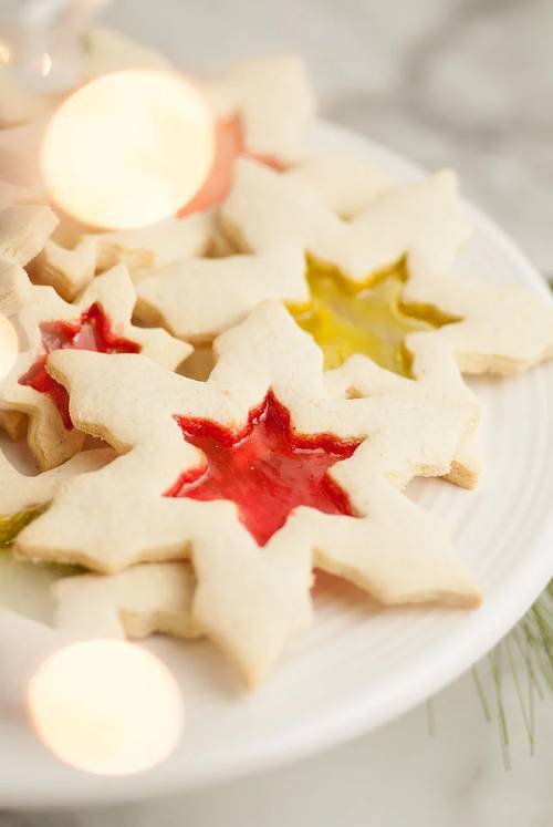 Gluten Free Stained Glass Christmas Cookies