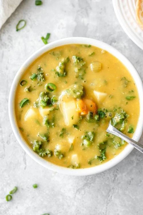 Healthy Instant Pot Kale Potato Soup