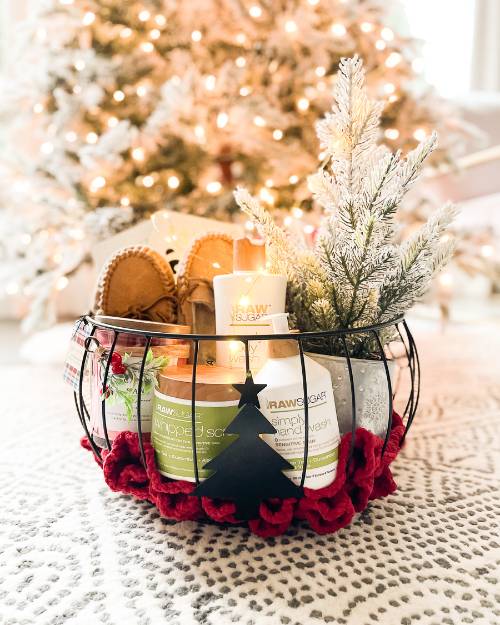 Self Care Holiday Gift Basket Idea
