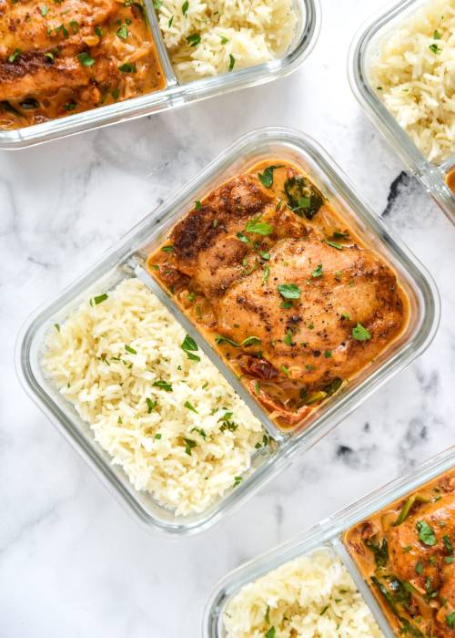 Creamy Tuscan Chicken Meal Prep