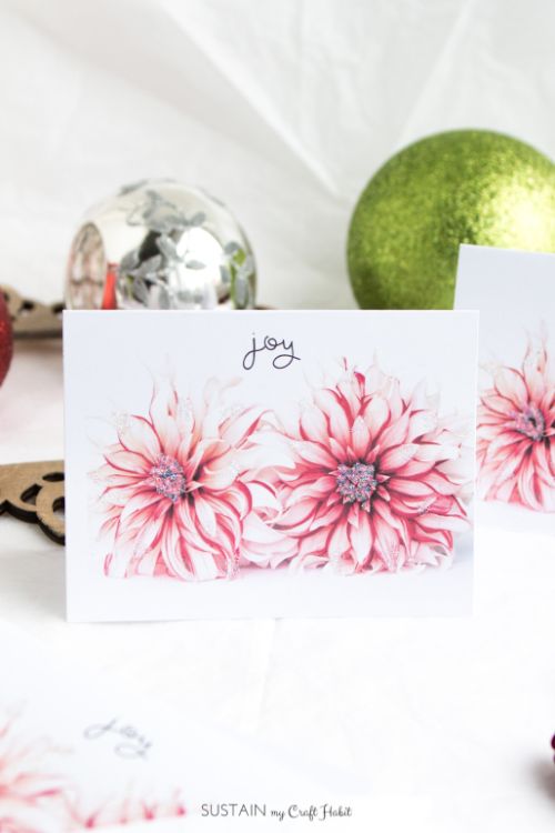 Floral Joy Christmas Cards