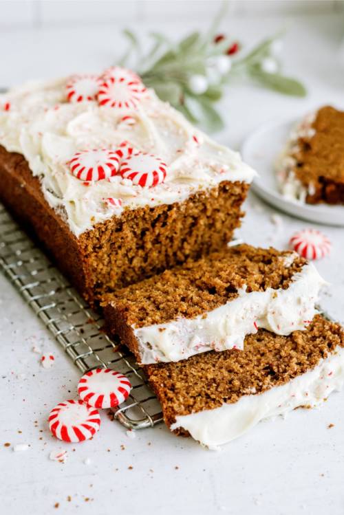Frosted Gingerbread Pound Cake