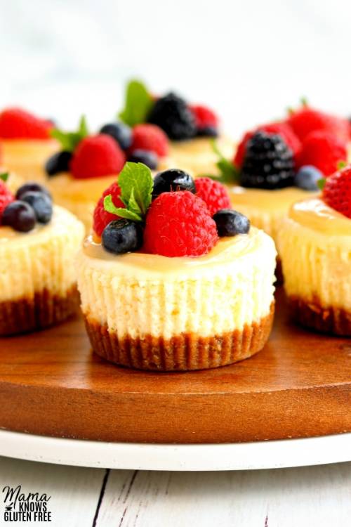 Gluten-Free Mini Cheesecakes