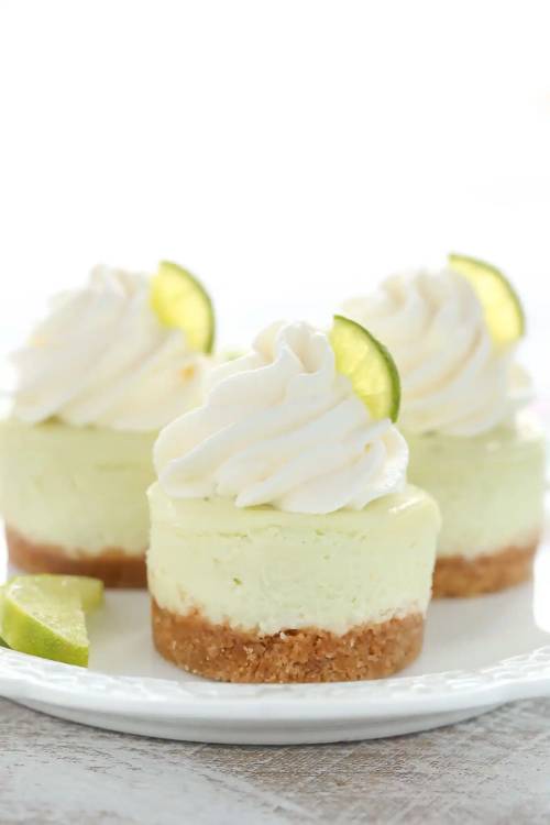 Mini Key Lime Cheesecakes