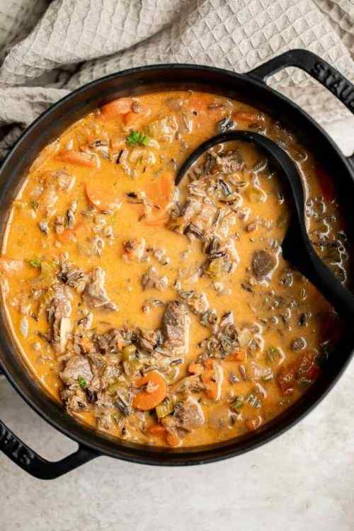 Beef Wild Rice Soup